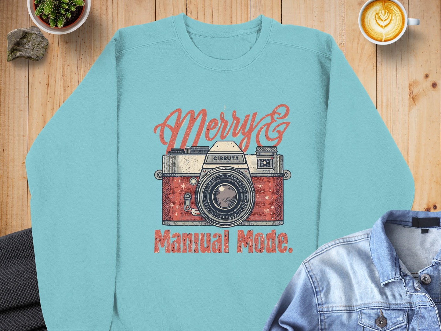 Merry Cirruta Manual Mode Retro Camera Graphic Shirt