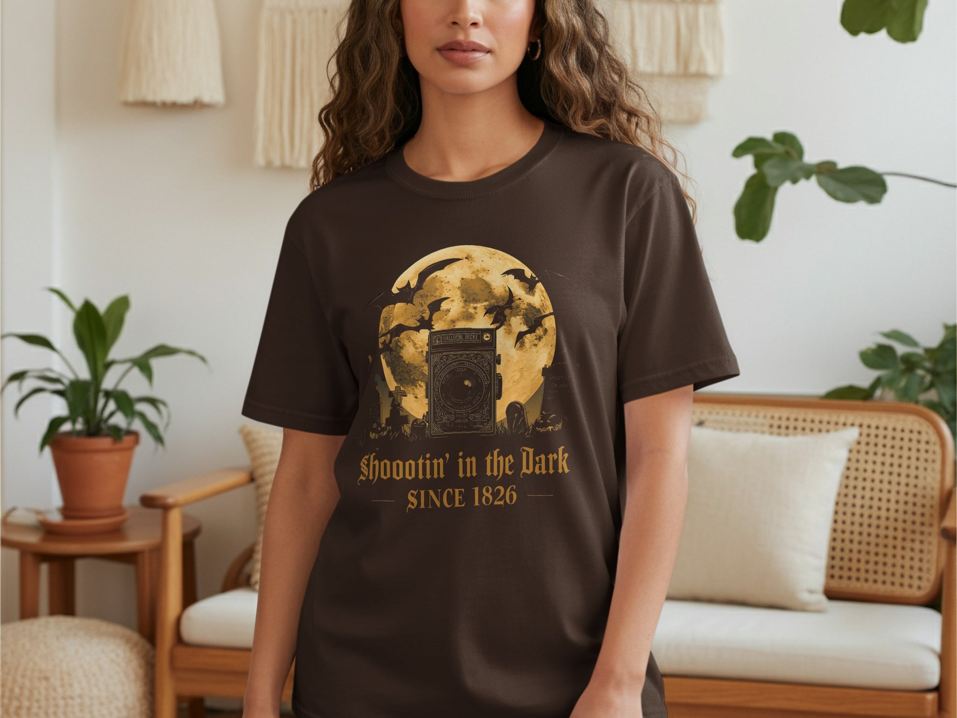 Shootin' in the Dark Since 1826 graphic tee