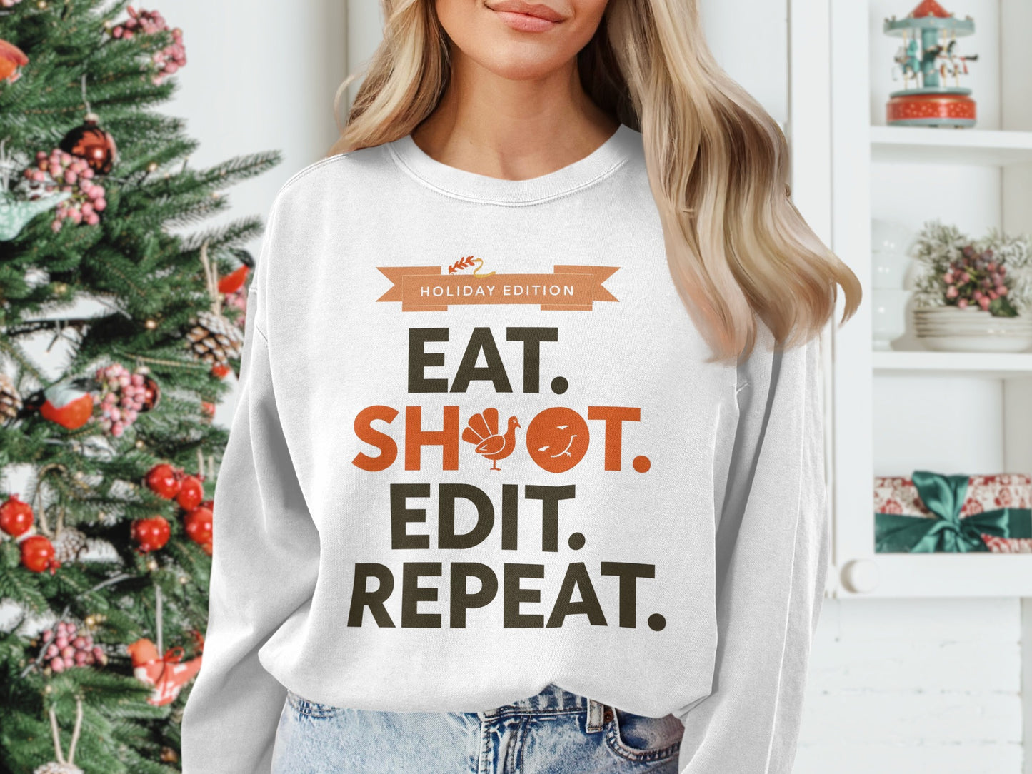 Eat Shoot Edit Repeat Holiday Edition product