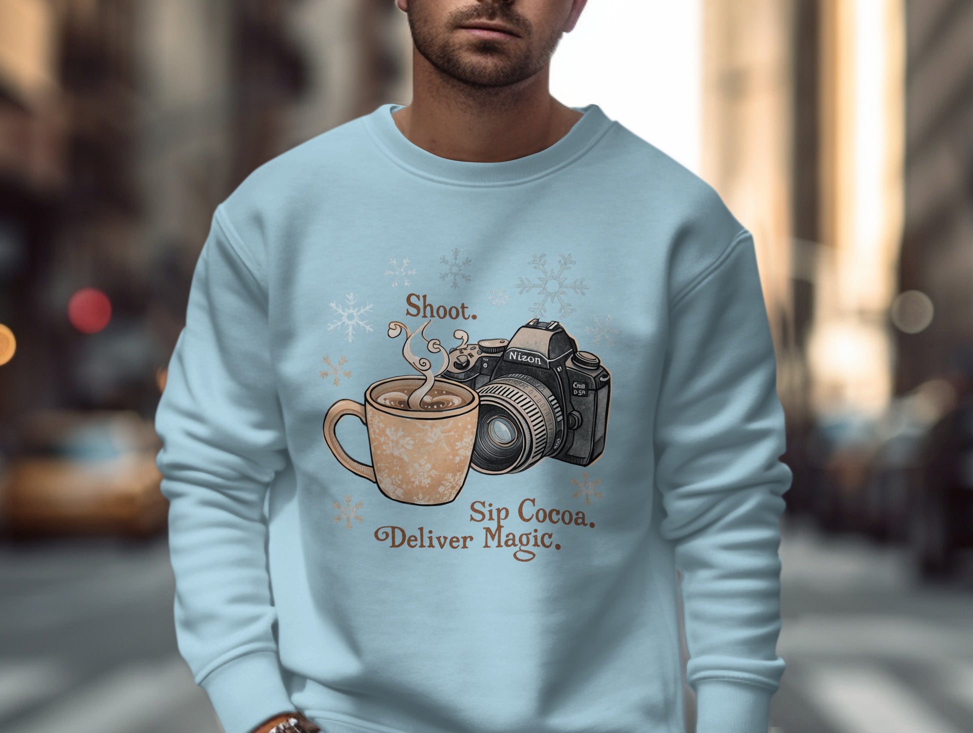 Shoot Sip Cocoa Deliver Magic Casual Wear