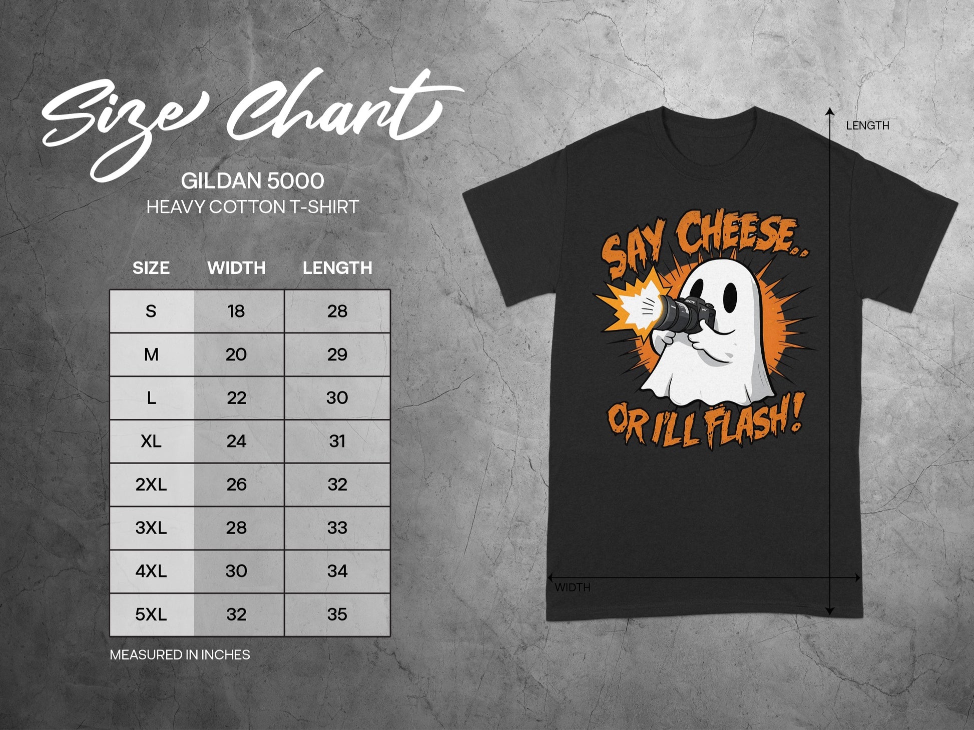 Say Cheese or I'll Flash Funny Ghost T-Shirt