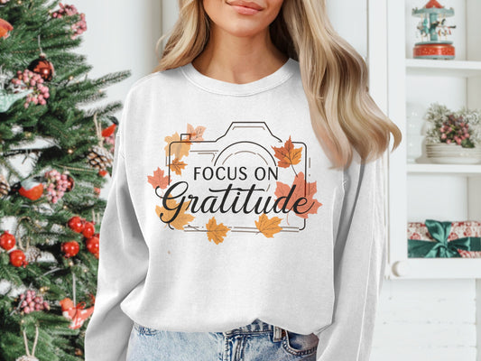 Focus On Gratitude Cute Autumn Sweater Product