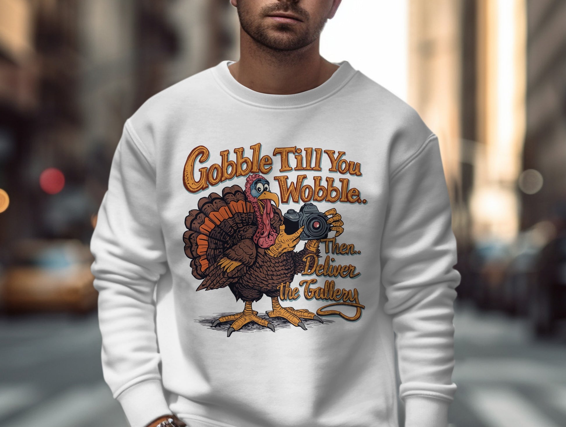 Gobble Till You Wobble Thanksgiving Sweatshirt