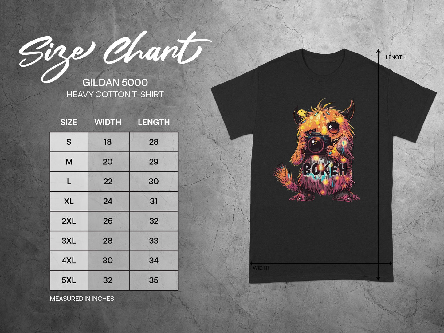 Colorful Dog with Camera Printed T-Shirt Design