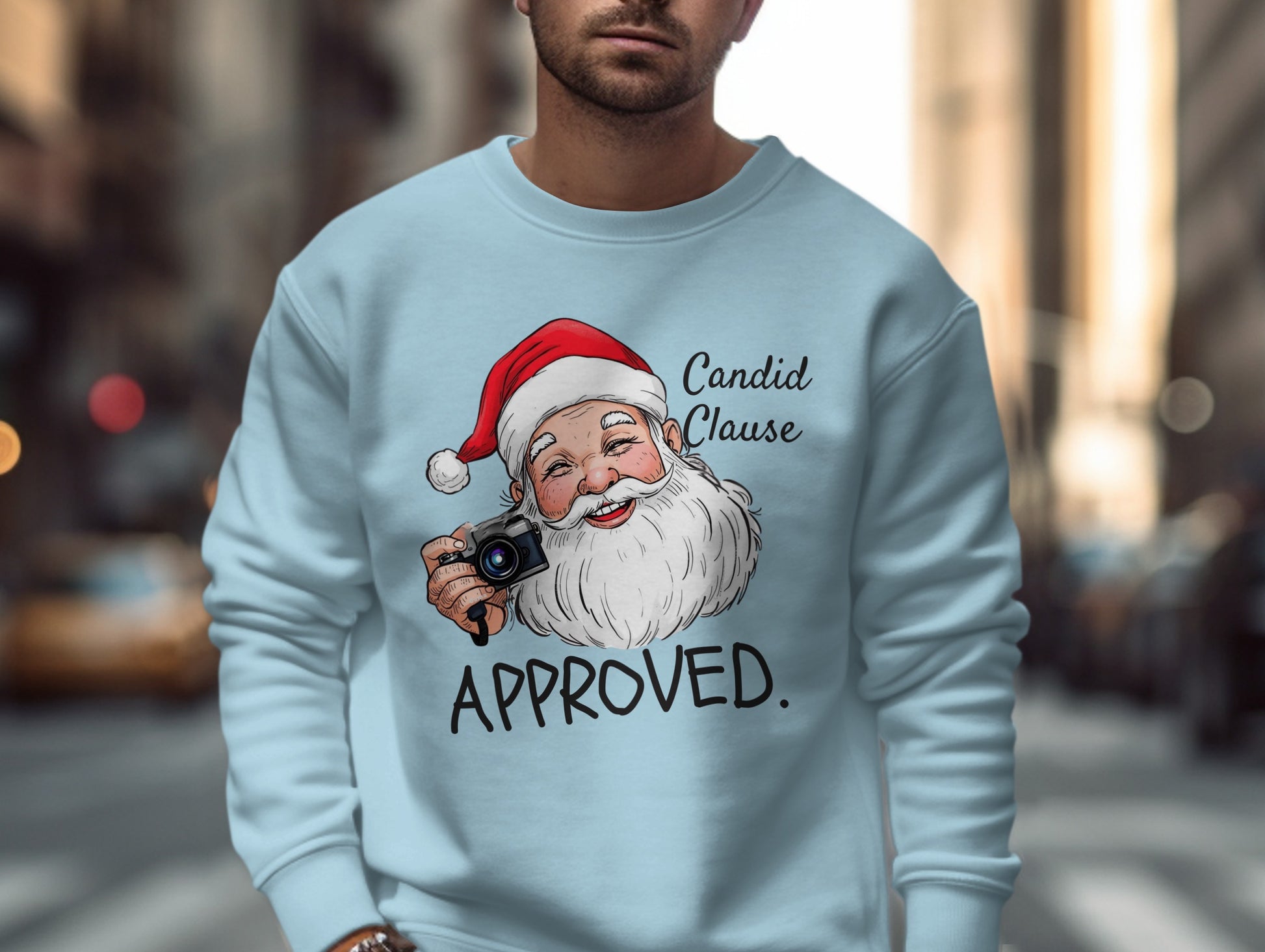 Candid Clause Approved Santa Claus Sweatshirt
